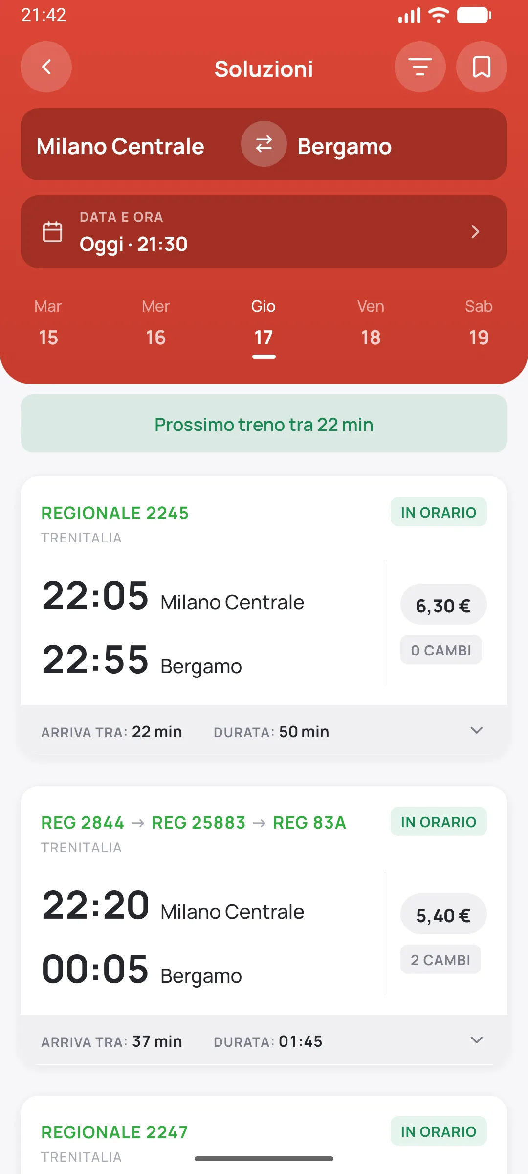 Options, duration and changes